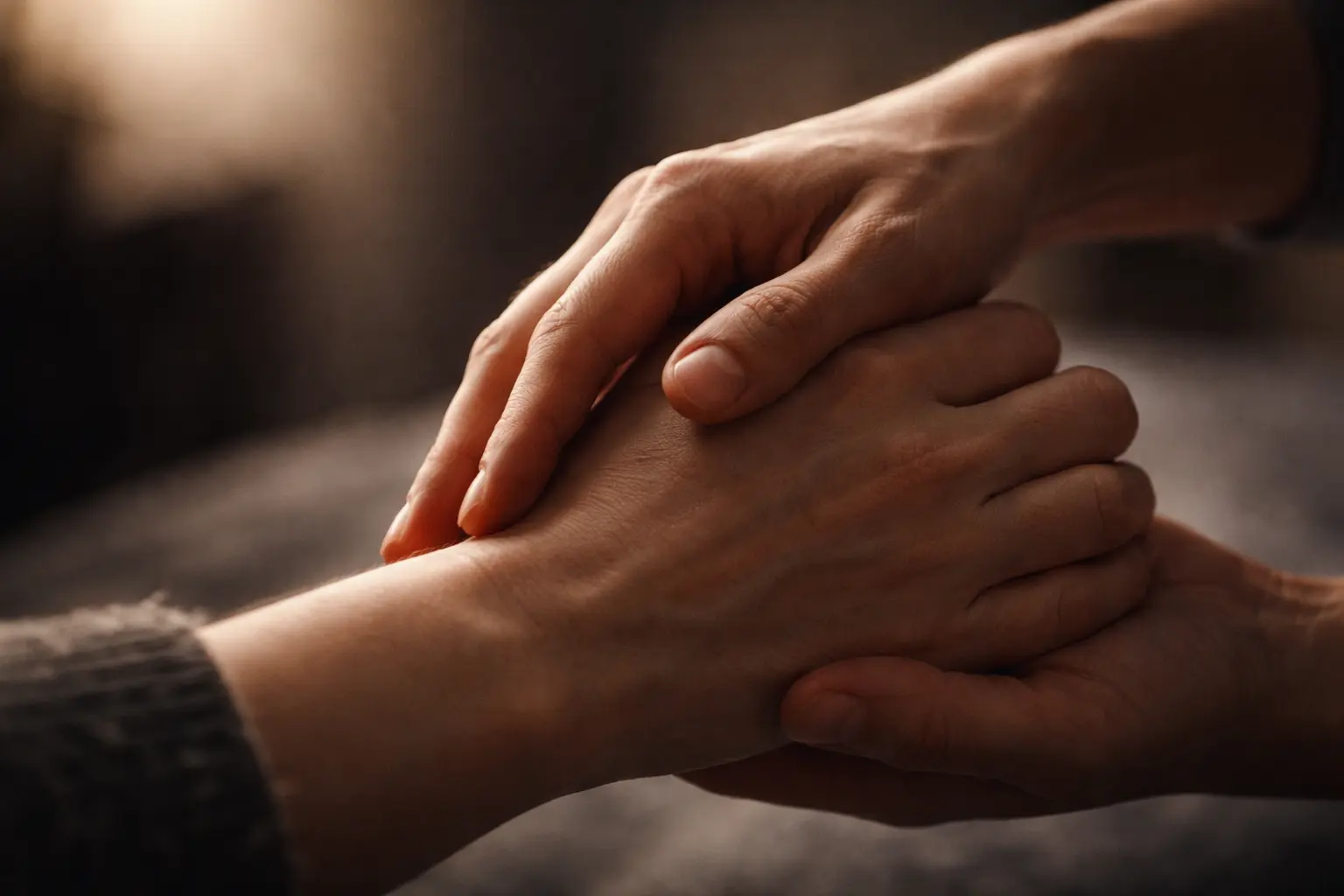 Uitgestoken hand die hulp biedt in warm licht als symbool voor ondersteuning