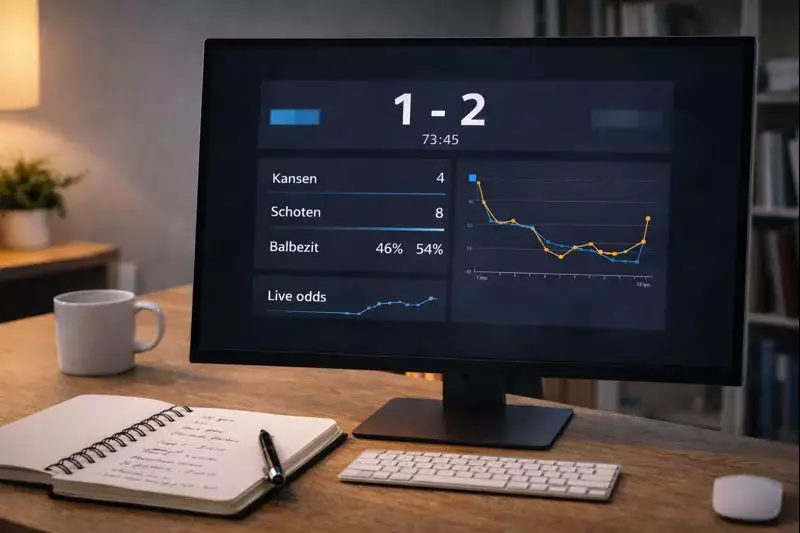 Real-time statistieken dashboard op monitor